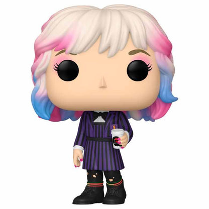 Figura FUNKO POP! de Enid Sinclair de Miércoles 2 con vestido morado y vaso