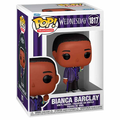 Figura Funko POP! de Bianca Barclay con traje a rayas moradas y negras - 2