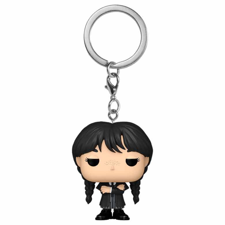 Llavero FUNKO Pocket POP! de Wednesday Addams con dos trenzas