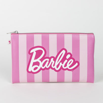 Set de belleza Barbie CERDÁ con neceser rosa, cepillo y coleteros - 3
