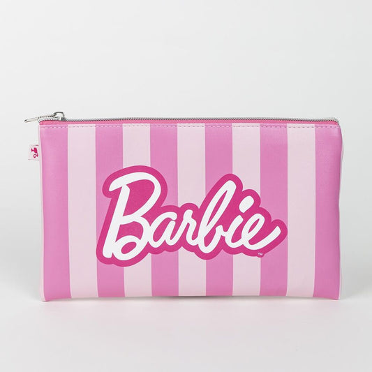 Set de belleza Barbie CERDÁ con neceser rosa, cepillo y coleteros - 3
