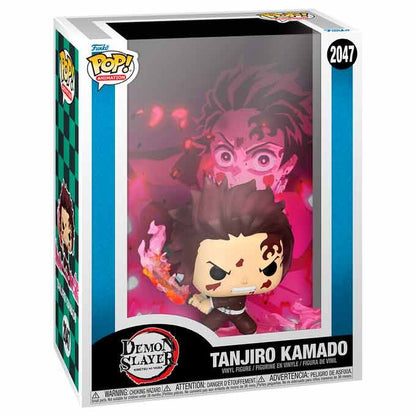 Figura FUNKO POP Cover de Tanjiro Kamado de Demon Slayer enmarcada - 2