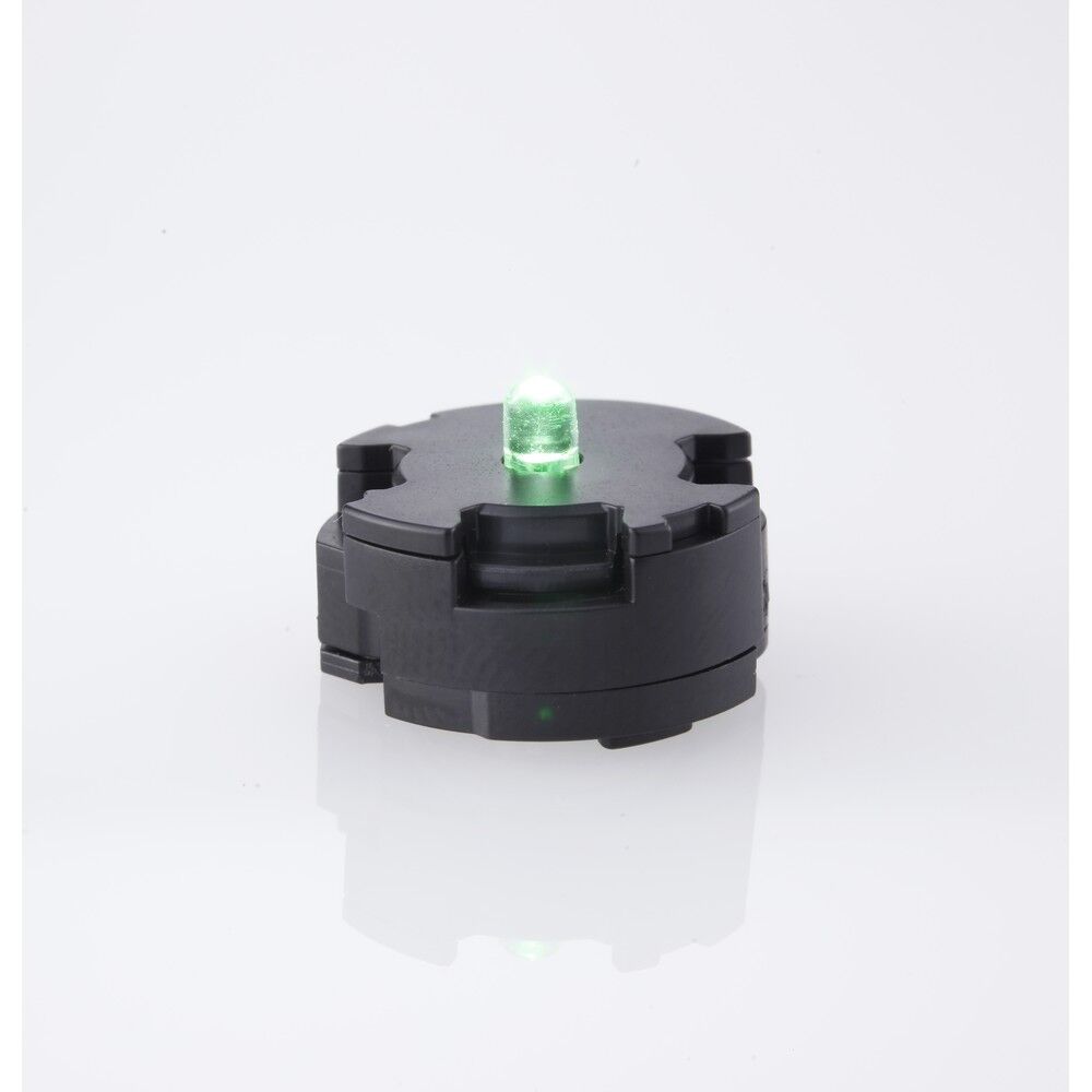 Luz LED verde BANDAI HOBBY con carcasa negra e interruptor integrado
