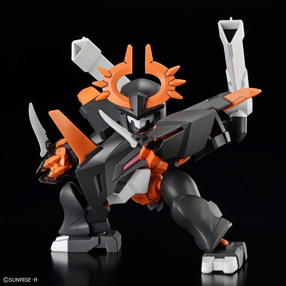 Figura Jyugohmaru de Mashin Hero Wataru en negro, blanco y naranja - 2