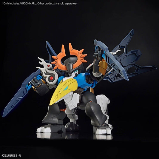 Figura Jyugohmaru de Mashin Hero Wataru en negro, blanco y naranja - 5