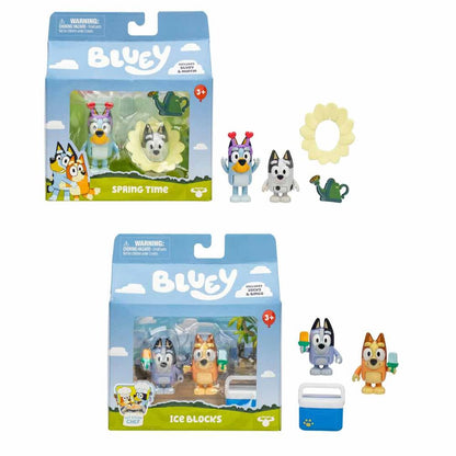 Blíster surtido Bluey con dos figuras y accesorios