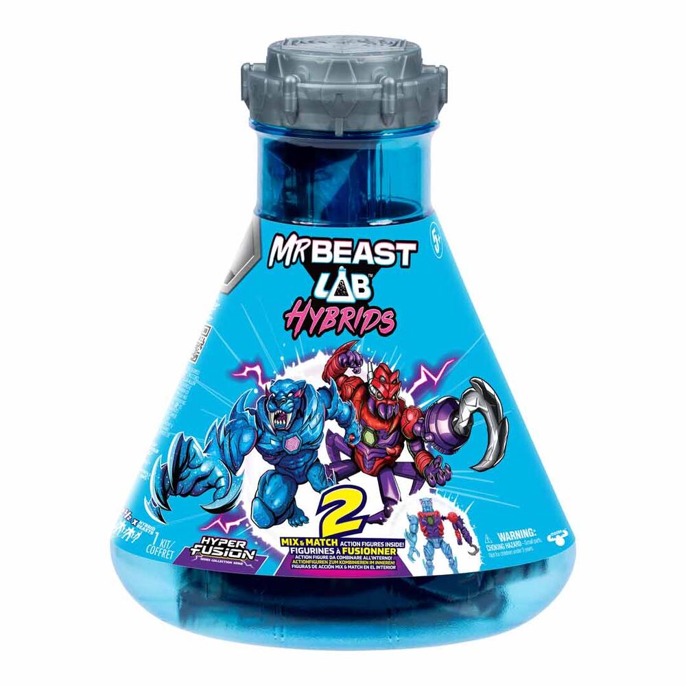 Pack múltiple MrBeast Lab Hybrids con dos figuras