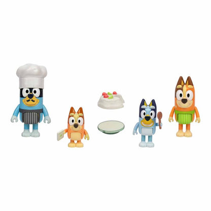 Pack de cuatro figuras Bluey Let's Play Chef con pavlova - 2