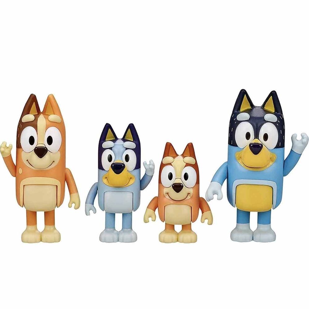 Pack de 4 figuras Bluey, Bingo, Bandit y Chilli - 2