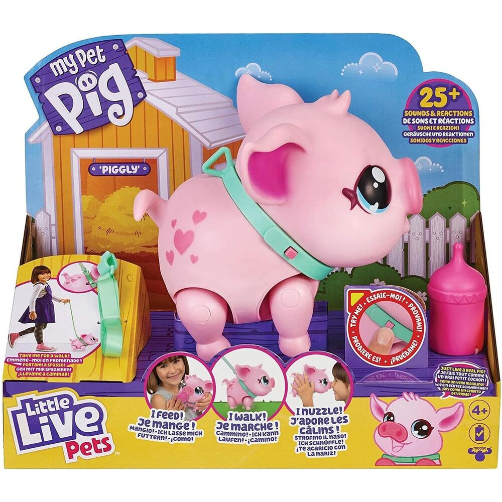 Piggly, cerdito mascota interactivo de Little Live Pets