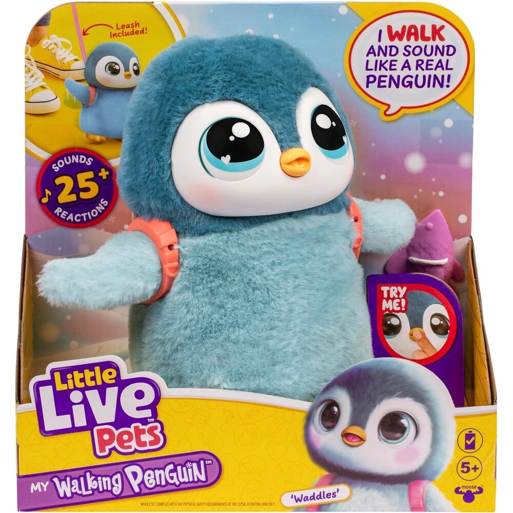 Waddles, pingüino mascota interactivo de Little Live Pets