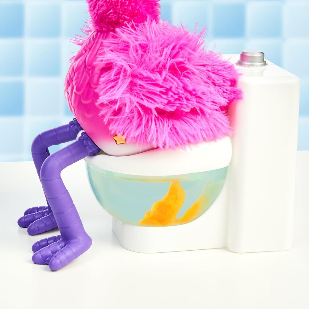 Flamenco interactivo rosa Gotta Go Flamingo de Little Live Pets con su inodoro - 6