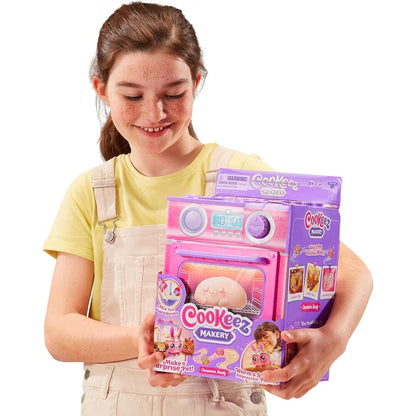 Horno Cookeez Makery rosa con peluche interactivo de conejito y accesorios - 7