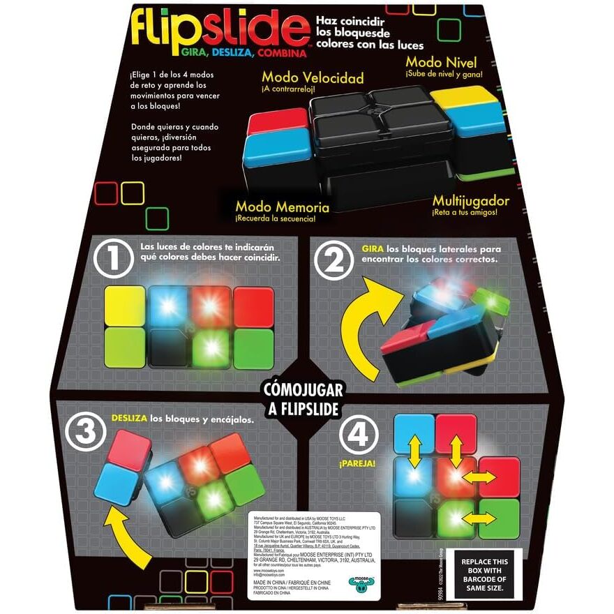 Juego electrónico portátil MOOSE FlipSlide con bloques de colores - 5