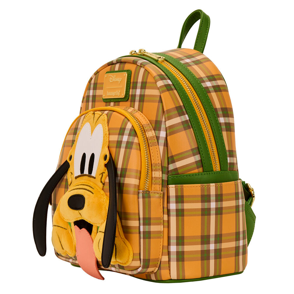 Mochila Loungefly de Pluto Disney con estampado de cuadros - 4