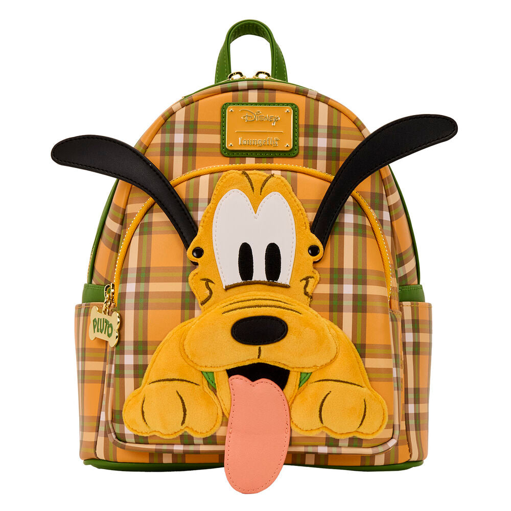 Mochila Loungefly de Pluto Disney con estampado de cuadros - 2