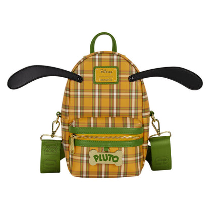 Bolso bandolera Loungefly de Pluto con estampado de cuadros y detalles verdes - 3