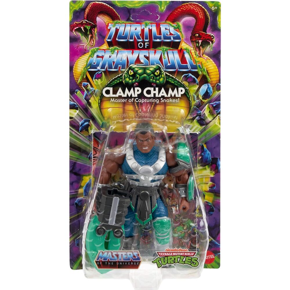 Figura articulada Clamp Champ de Turtles of Grayskull con garra de víbora - 4