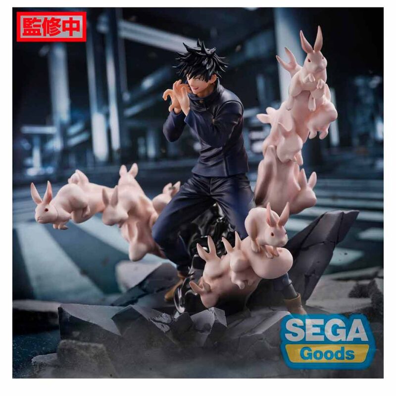 Figura de Megumi Fushiguro de Jujutsu Kaisen con criaturas con forma de conejo - 3