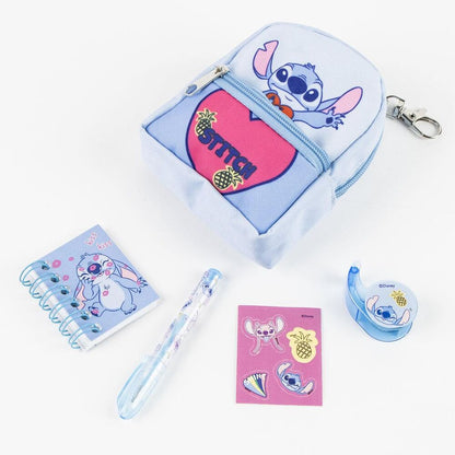 Set de papelería Stitch Disney con mini mochila llavero - 5