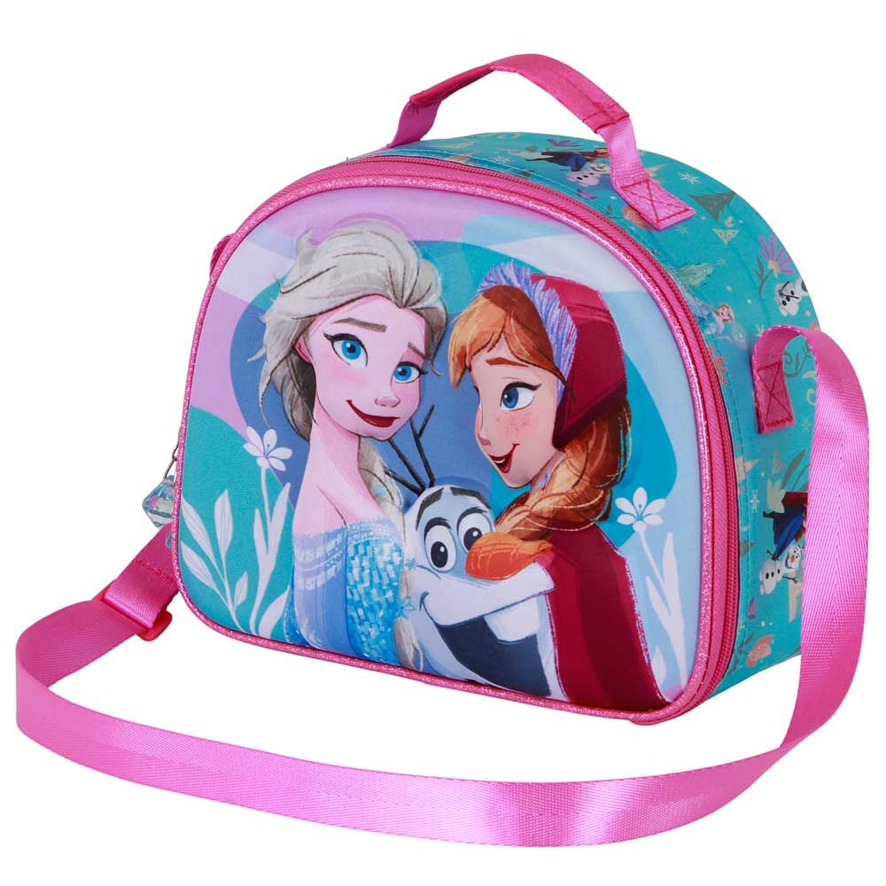 Bolsa portameriendas 3D Frozen 2 con Elsa, Anna y Olaf - 3