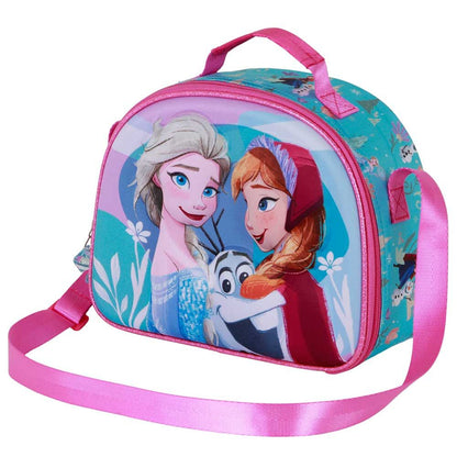 Bolsa portameriendas 3D Frozen 2 con Elsa, Anna y Olaf - 3