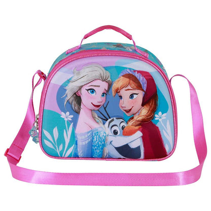 Bolsa portameriendas 3D Frozen 2 con Elsa, Anna y Olaf