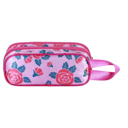 Portatodo doble rosa 3D Flowers de Princesas Disney - 3