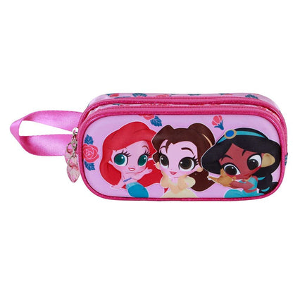Portatodo doble rosa 3D Flowers de Princesas Disney - 2