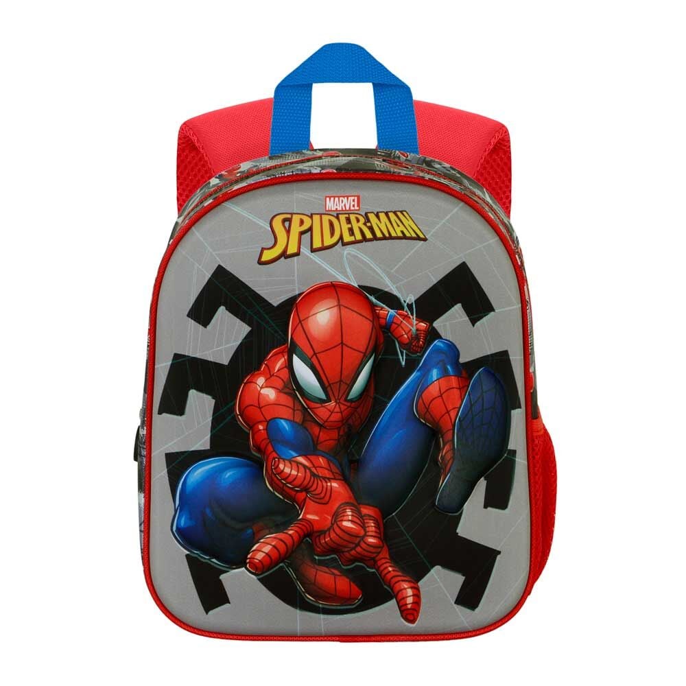 Mochila preescolar 3D de Spider-Man Marvel en rojo y gris - 3