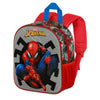 Mochila preescolar 3D de Spider-Man Marvel en rojo y gris