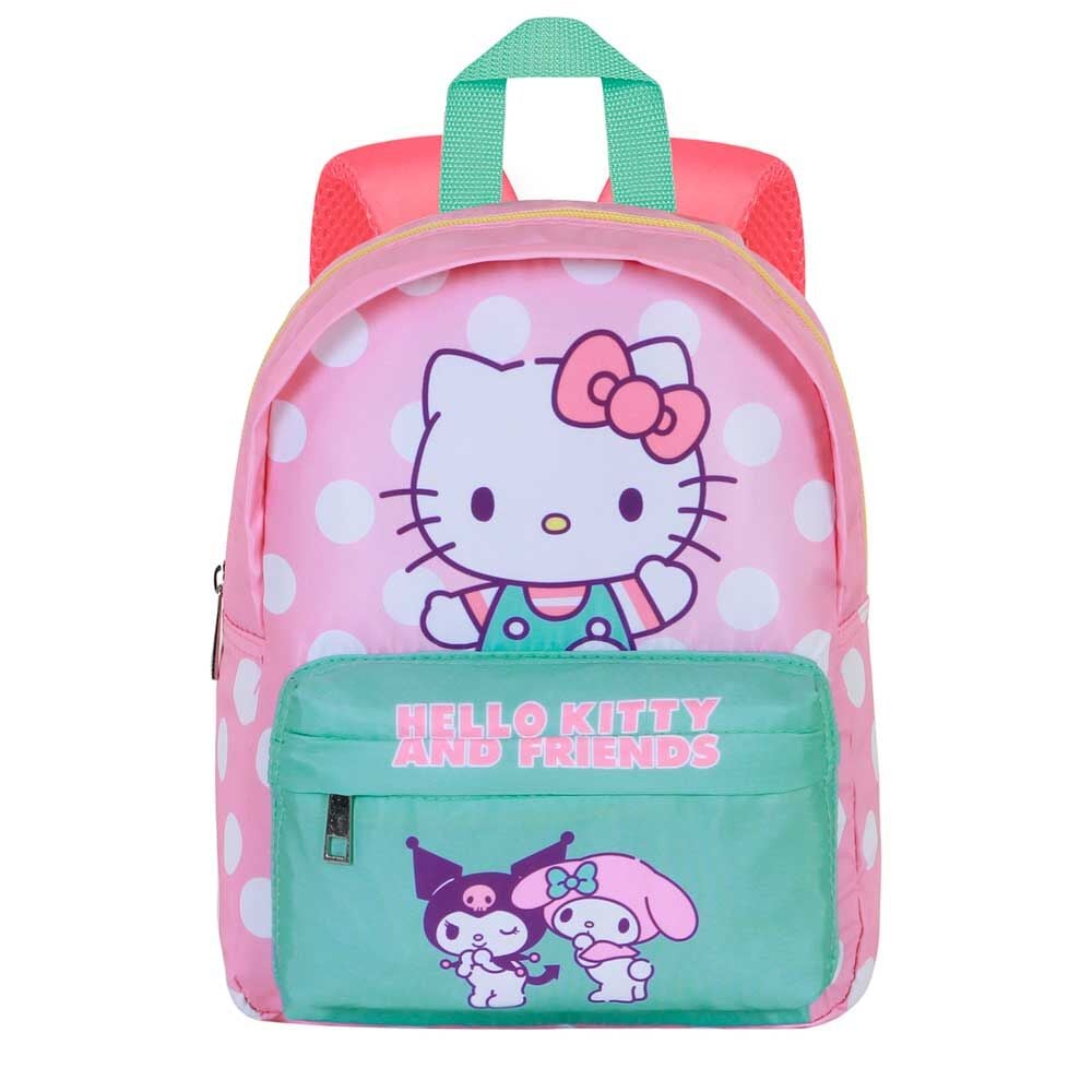 Mochila preescolar rosa de Hello Kitty con bolsillo frontal - 2