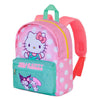 Mochila preescolar rosa de Hello Kitty con bolsillo frontal