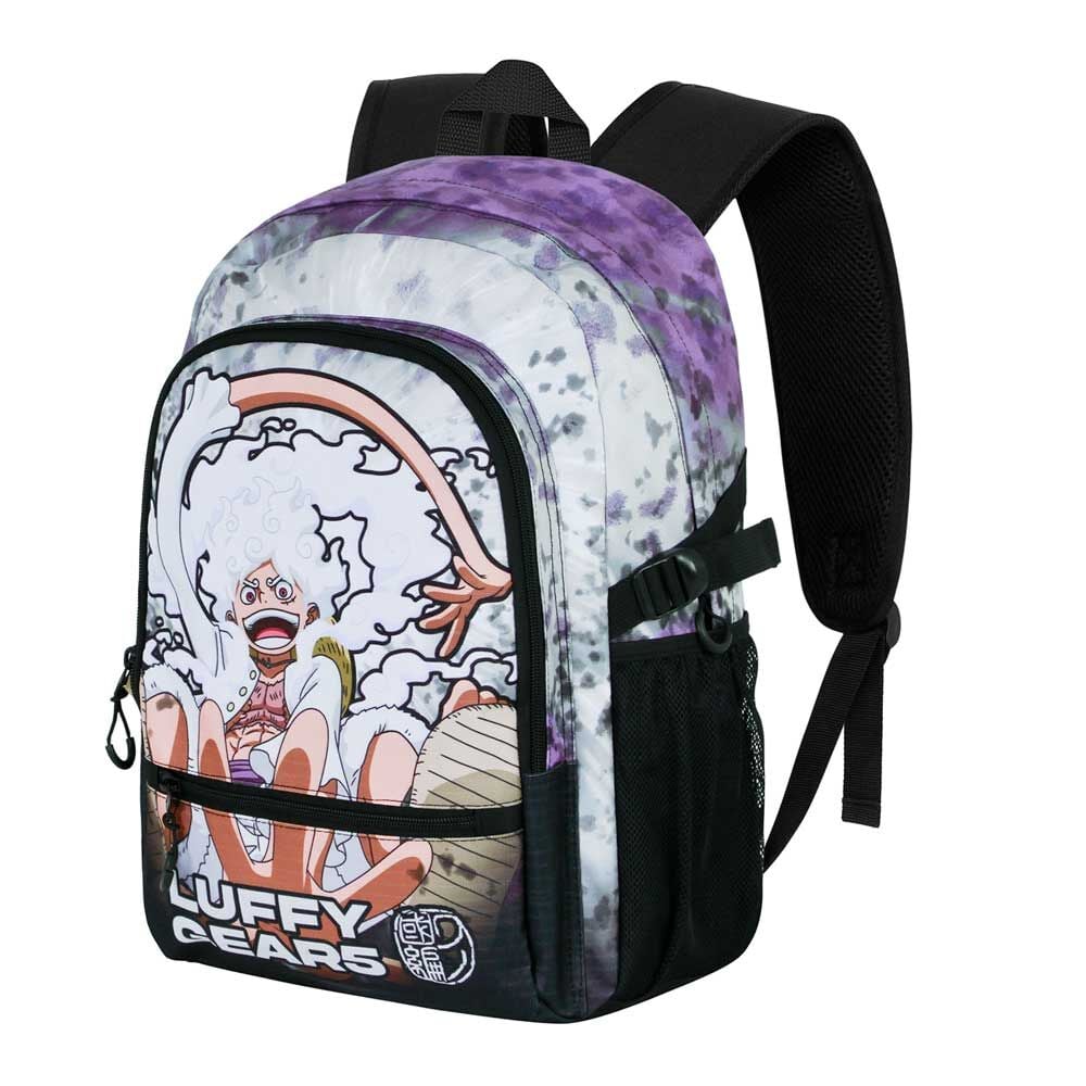 Mochila One Piece Luffy Gear 5 con bolsillos y correas acolchadas