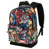 Mochila Marvel Spider-Man con estampado de viñetas y bolsillo frontal