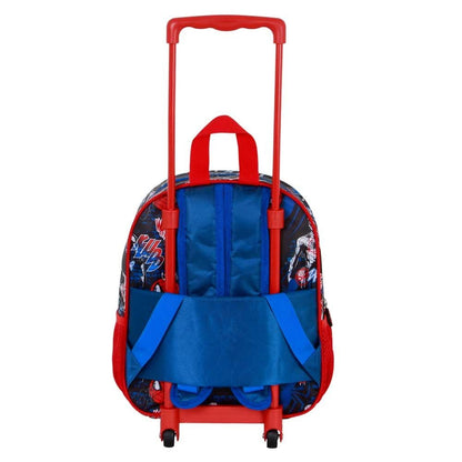 Trolley mochila infantil Spider-Man Marvel 3D con dos ruedas - 3