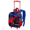 Trolley mochila infantil Spider-Man Marvel 3D con dos ruedas