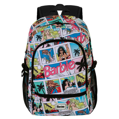 Mochila urbana Barbie Comic con estampado de viñetas y bolsillos - 2