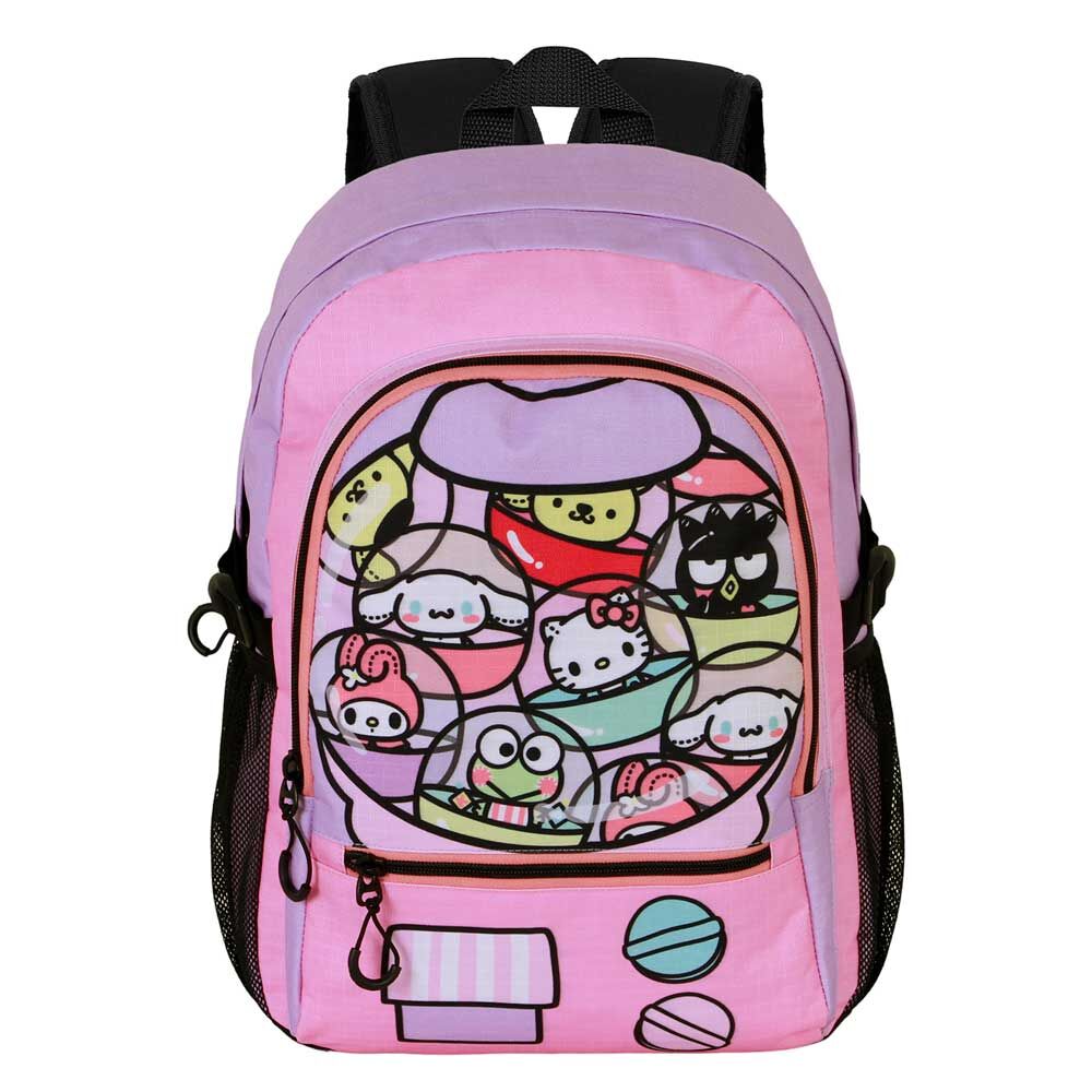 Mochila rosa y lila Hello Kitty Gashapon con bolsillos - 3
