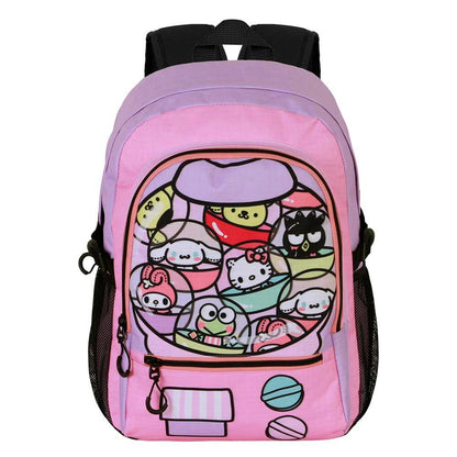 Mochila rosa y lila Hello Kitty Gashapon con bolsillos - 3