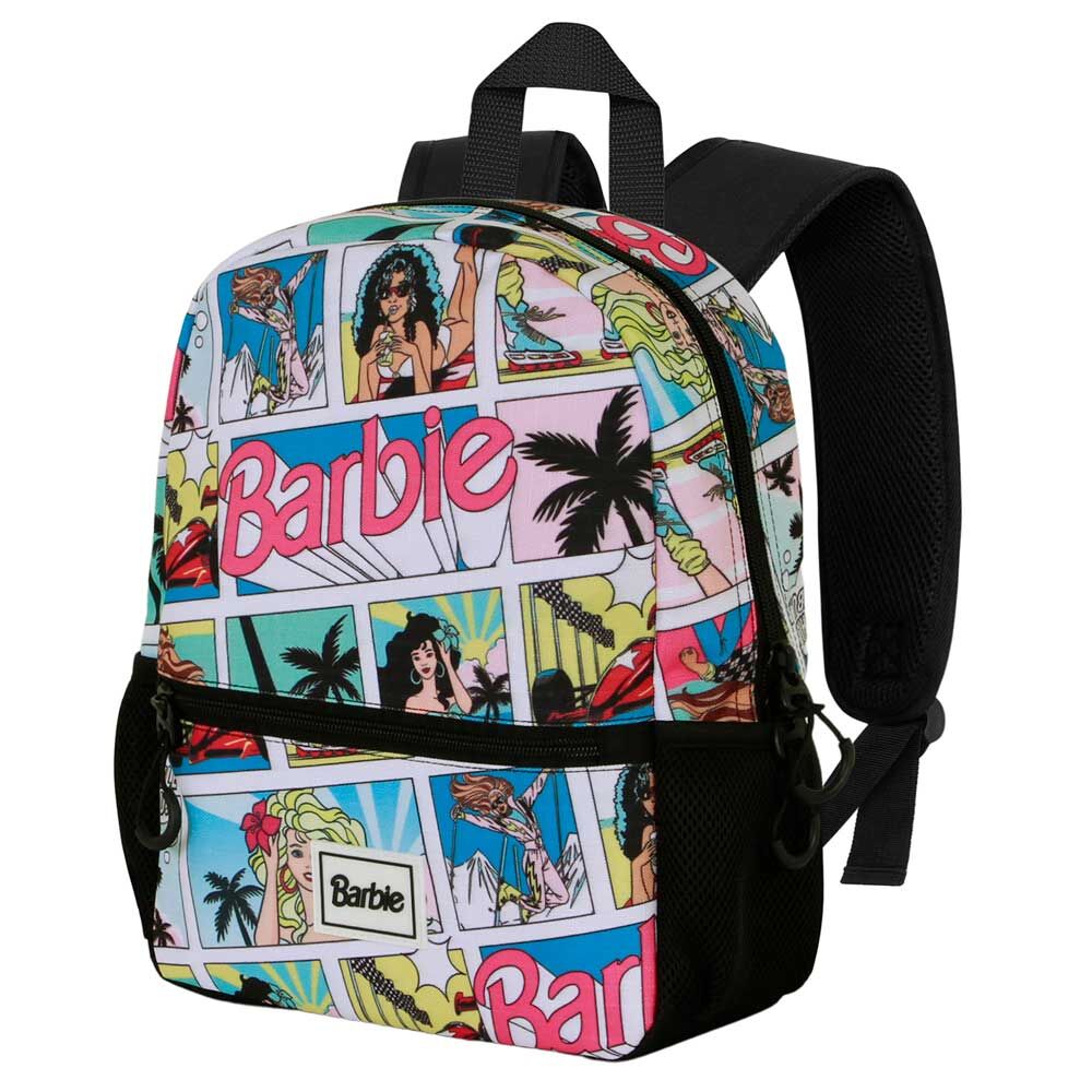 Mochila pequeña Barbie Comic multicolor con bolsillos laterales de malla