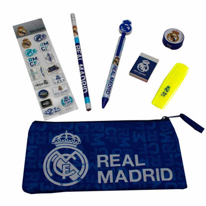 Set de papelería Real Madrid de 7 piezas en azul - 2
