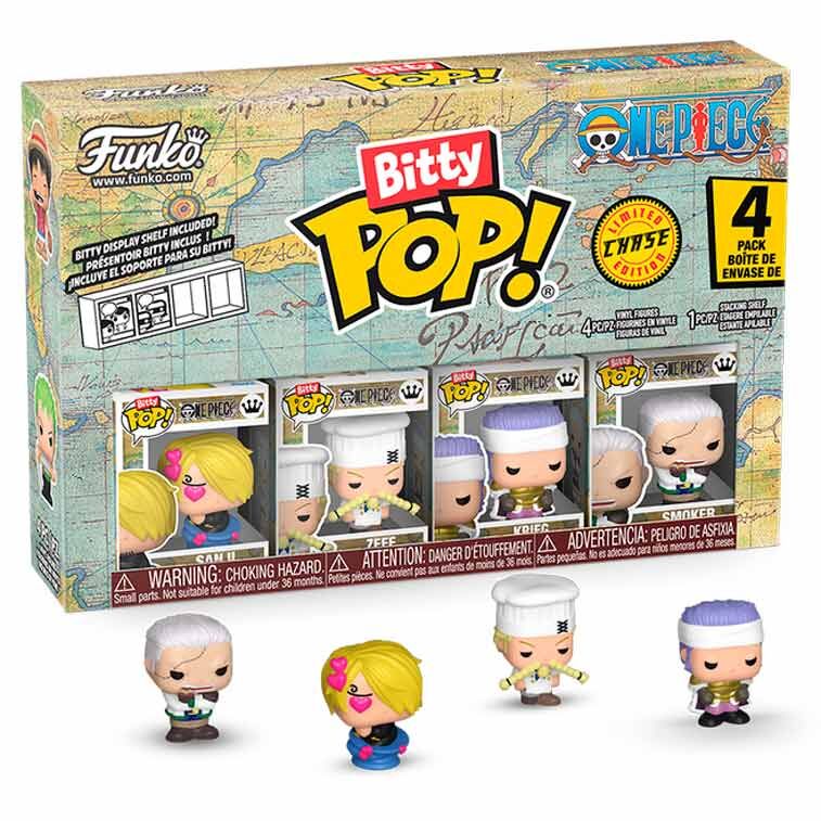 Blíster Funko Bitty Pop! de 4 figuras de One Piece