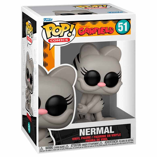 Figura Funko POP de Nermal de Garfield en color gris - 2