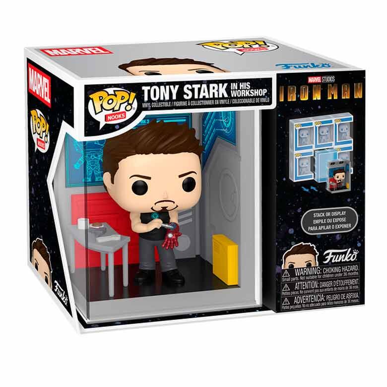 Figura FUNKO POP! Nooks de Tony Stark en su taller