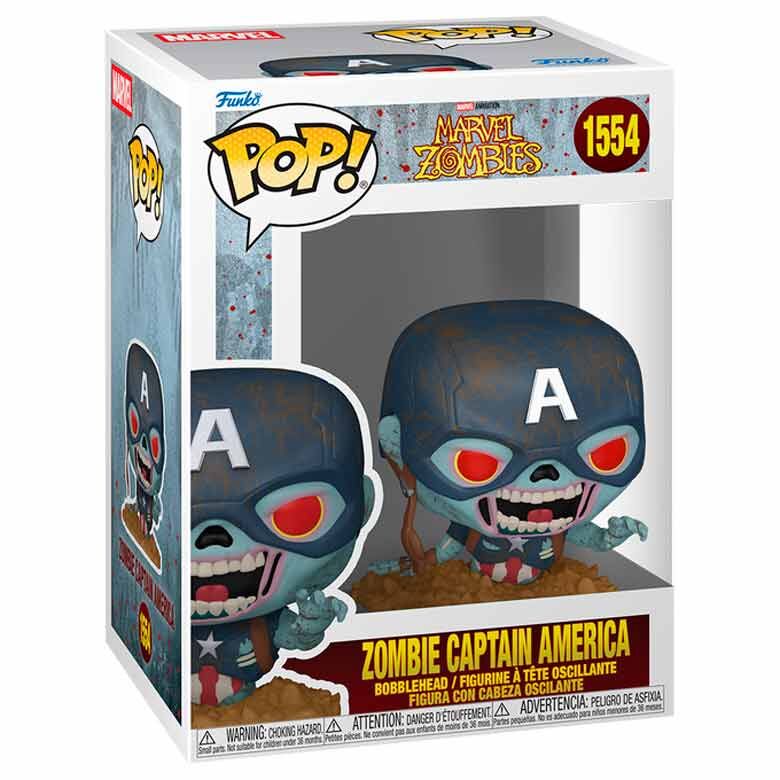 Figura Funko POP! Marvel Zombies de Capitán América - 2