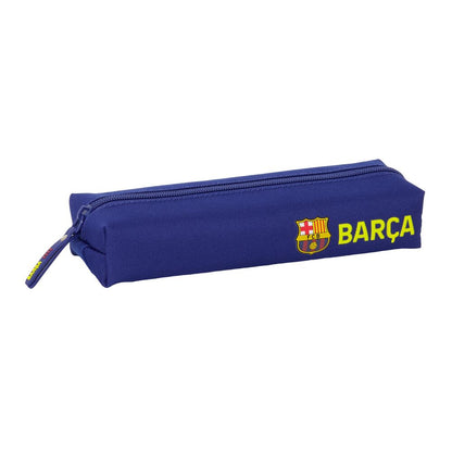 Portatodo azul marino del F.C. Barcelona con cremallera y escudo