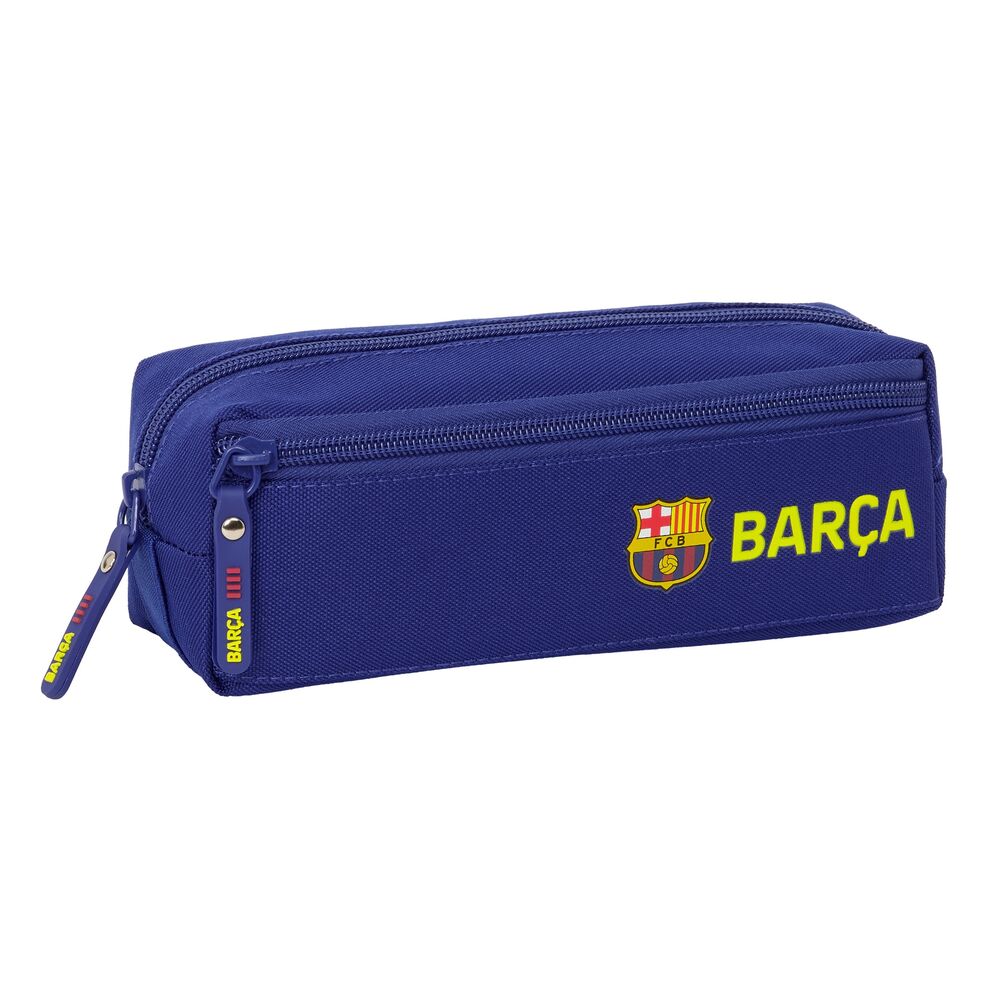 Portatodo triple azul F.C. Barcelona SAFTA con tres cremalleras