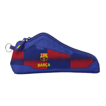Portatodo con forma de zapatilla del F.C. Barcelona azul y grana