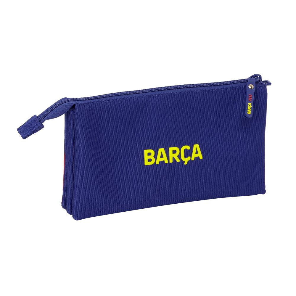 Portatodo triple F.C. Barcelona 25/26 azul y grana con escudo - 2